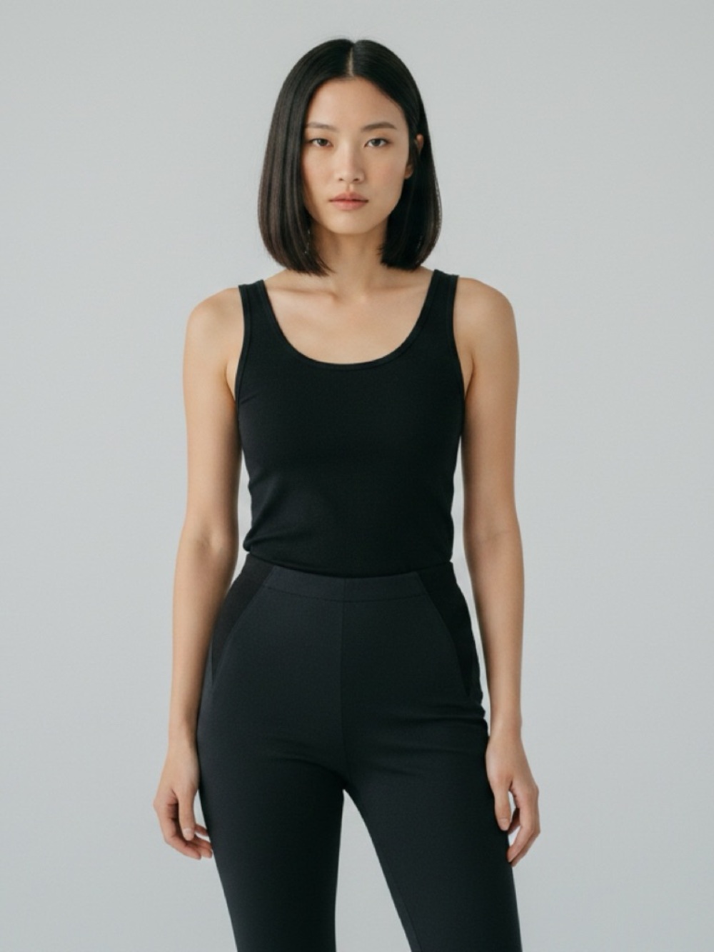 WOMEN’s STYLISH HELMUT LANG NEW YORK‎ BLACK CLASSIC FLATTERING LEGGING PANTS EUC